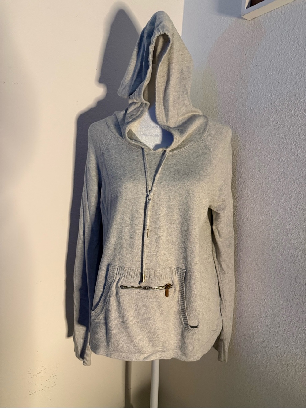 Juicy Couture Women’s Gray Light Weight Sweater Hoodie Size XL